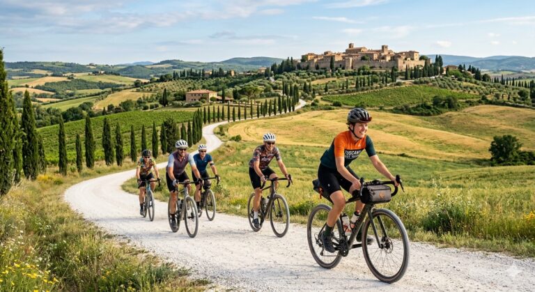 biciclettando in toscana